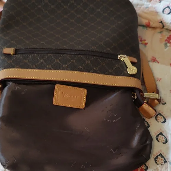 Rioni Brown and Tan Crossbody Bag with Vintage Charm - Picture 3 of 7